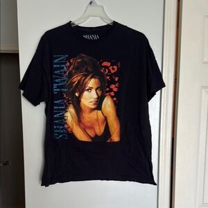 Black Shania Twain Graphic T-Shirt